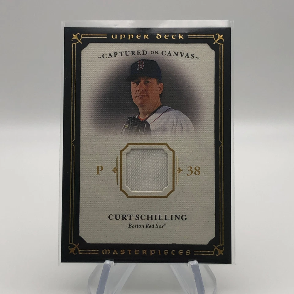 2008 Upper Deck Masterpieces - Captured on Canvas Curt Schilling #CC-SC (MEM) - Image 1 of 2