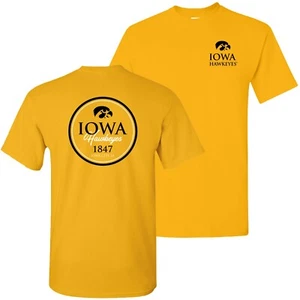 Iowa Hawkeyes Classic Circle Licensed Unisex T-Shirt - Gold - Bild 1 von 7