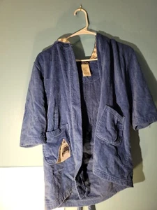 Nautica Boys French Terry Shark Themed Bath Robe Size M - Picture 1 of 10