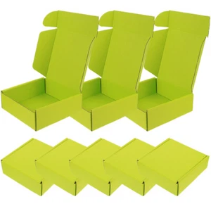 8 Pcs Colorful Corrugated Packaging Box Boxes Cardboard for Shipping - Picture 1 of 12