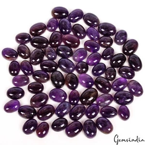 65 Pcs Natural Riich Purple Amethyst Oval Cabochon Loose 15-24mm Gemtones~650 Ct - Picture 1 of 7