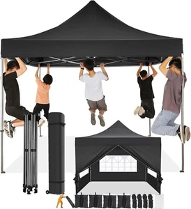 Popup Pavillon 3x3 Wasserdicht Stabil Winterfest mit Seitenwand u Sandsack - Bild 1 von 58