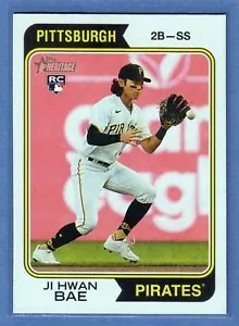 Tarjeta de novato Topps Heritage Ji Hwan Bae 2023 #179 piratas RC QTY - Imagen 1 de 2