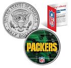 GREEN BAY PACKERS Field JFK Kennedy Half Dollar US Colorized Coin NFL Licensed