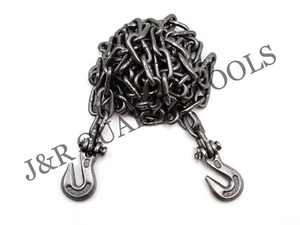 1/4" x 12 ft Tow Chain with Hooks Towing Pulling Secure Truck Cargo Chain - Picture 1 of 1