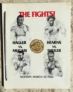 MUHAMMAD ALI AUTOGRAPHED SIGNED BOXING PRESS KIT HEARNS HAGLER MUGABI SHULER COA - Picture 1 of 3