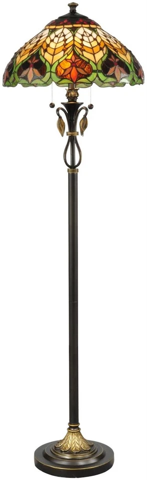 Dale Tiffany TF50012 Sir Henry Floor Lamp Antique Brass