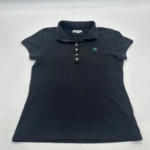 Aeropostale Polo Shirt Women Large Black Logo Embroidered ..#31699 - Picture 1 of 10