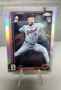2025 Topps Chrome Ty Madden RC #285 Lightboard Logo Variation SP SSP Short Print - Picture 1 of 2
