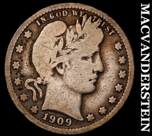 1909-O Barber Quarter - Scarce  Semi-key  Better Date  No Reserve  #F9478 - Picture 1 of 2