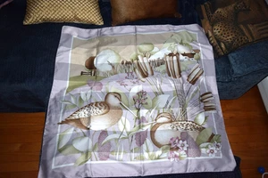 Storch Schilf Pastellfarben GROß Polyester Schal Halstuch 34" Made in Italy - Bild 1 von 3