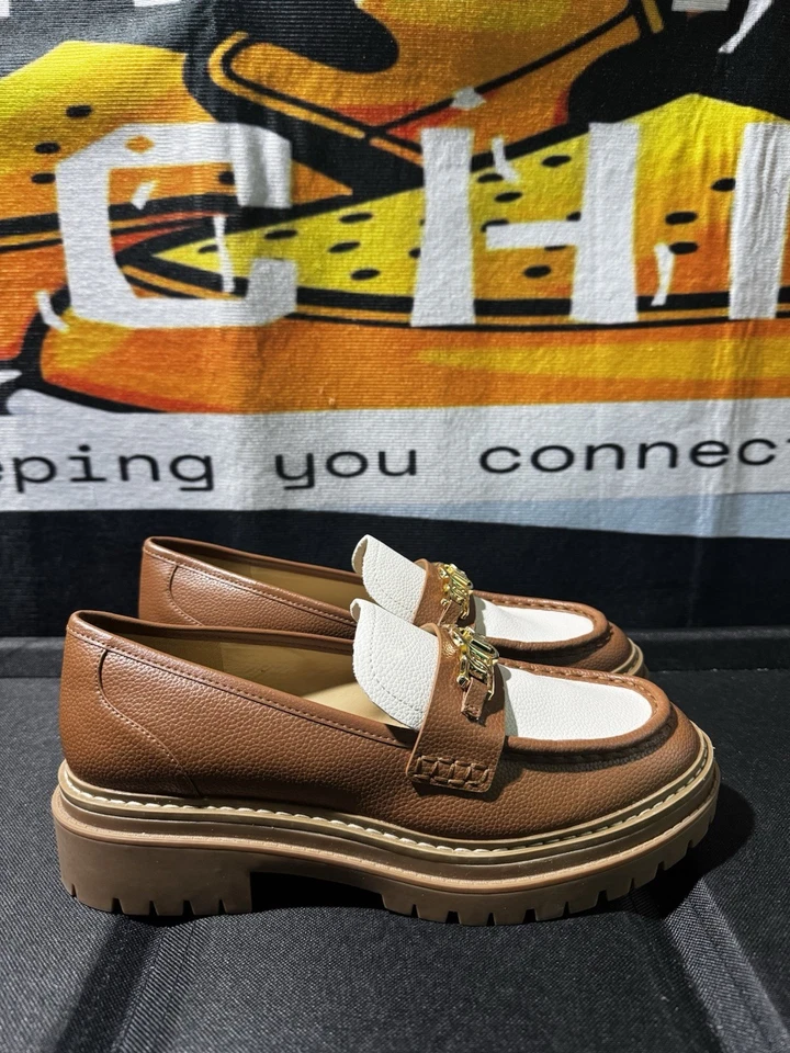 MICHAEL Michael Kors Calista Lug Sole  Brown Loafer Slip-ons,  Women’s Size 8M - Image 1 of 4