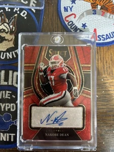 2022 Panini Select Draft Picks Auto Nakobe Dean #RS-NDE Red Lazer /20 - Picture 1 of 4