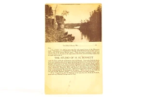 Chimney Rock Wisconsin Dells Kilbourn Antique Postcard HH Bennett Studio c1905 - Picture 1 of 4