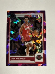 2023-24 Hoops Premium Stock Viola Ice Prizm #86 Amen Thompson Rockets /149 - Foto 1 di 2