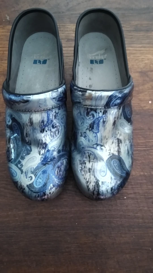 Dansko Women Size EU 41 US 10.5-11 Paisley LeatherPainted Professional Clogs - Image 1 of 4