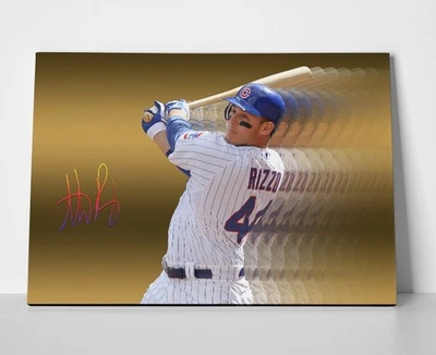 Anthony Rizzo Cubs Poster or Canvas - Anthony Rizzo Wall Art - Image 1 of 4