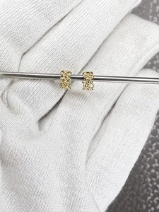 2x Original Pandora Drei Blütenblätter Blume Trinity 14kt Gold Zwischenring Charms 750451  - Bild 1 von 9