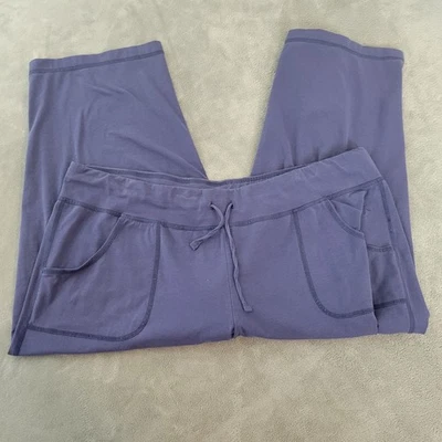 Pantalones para mujer Danskin Now XXL 20 Plus jogger capri azul mezcla de algodón cordón Foto 1 de 4