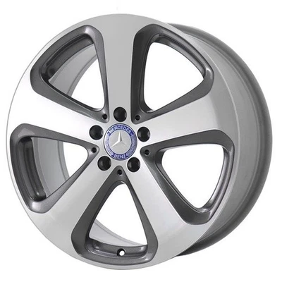 19" Mercedes-Benz GLC300 Wheel Rim Factory OEM 85481 2016-2023 Machined Grey - Image 1 of 2