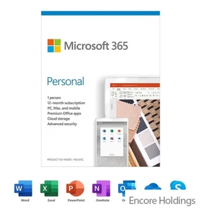 Microsoft 365 Personal Software - 12 Months Subscription - 1 User QQ2-01024 - Picture 1 of 1