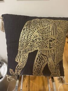 Anthropologie Elephant Throw Pillow