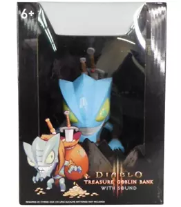 Diablo III D3 Treasure Goblin Coin Bank con cassa bottino suoni Blizzard Think Geek - Foto 1 di 6