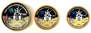 NASA.. 1969 Apollo 11 Lunar Landing.. Patch + Sticker + Shirt Iron On Transfer - Picture 1 of 3