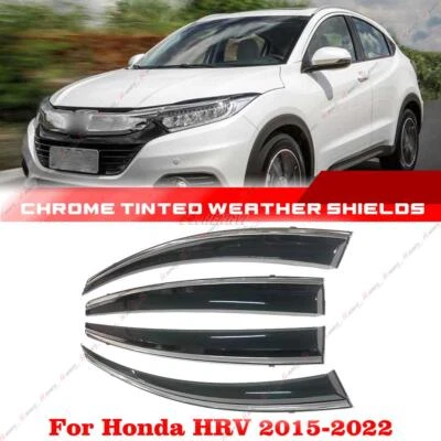 Tinted Weather Shield Weathershields Window Visor For Honda HRV HR-V 2015-2022 - image 1 of 4