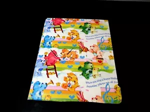 Care Bears flach gefaltetes Geschenkpapier Geschenkpapier 1 Stück 30"x20" Scrapbooking Vintage - Bild 1 von 4