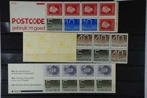 B2 Europa Niederlande Markenheftchen 23,24,28 (PB 22c, PB 23a, PB 27A) postfr. - Bild 1 von 1