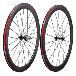 700C Road Bike Carbon Fiber Wheelset 50x23/25mm Basalt Disc Braking Hubs 20 24H - Picture 1 of 14