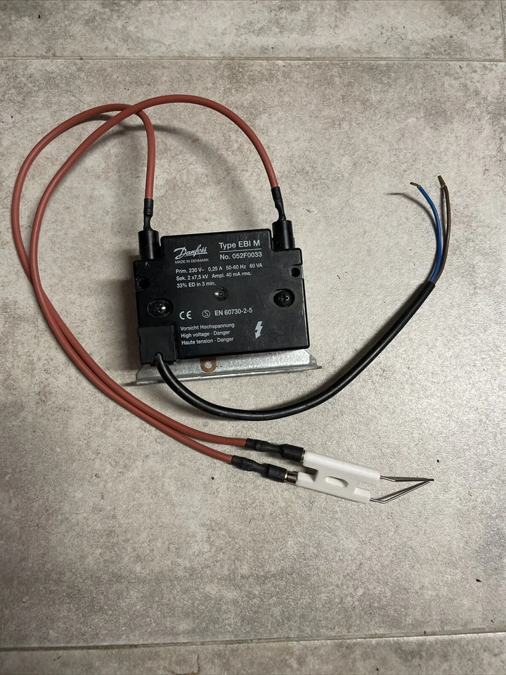 Transformador de chispa Danfoss, Cables de Alta y Electrodos - Imagen 1 de 1