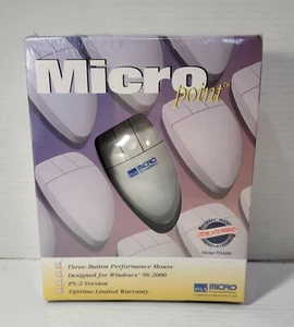 Vintage 1997 Micro Point Windows 95 Three-Button Performance Mouse - Picture 1 of 3