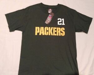 NEW! Green Bay Packers 21 Charles Woodson NFL Reebok T-shirt Kids Boys Large