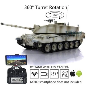 Tanque de radiocontrol 2,4G Henglong FPV 1/16 7,0 Challenger II 3908 360° torreta pista de metal - Imagen 1 de 9