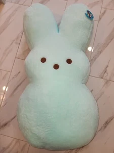 Jumbo Peeps Easter Bunny Plush Aqua Turquoise 39” New With Tags RARE color! - Picture 1 of 8