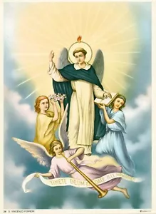 Katholisches Bild ST. VINCENT FERRER Dominikaner Ultra Premium 8x10 Zoll DRUCK - Bild 1 von 2