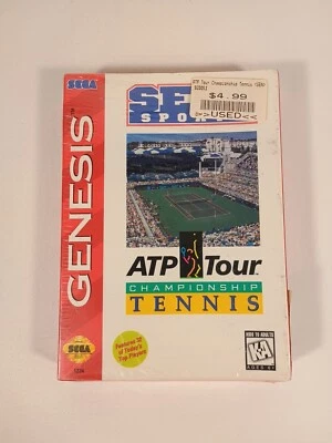 ATP Tour Championship Tennis (Sega Genesis, 1994) SEALED - Image 1 of 4