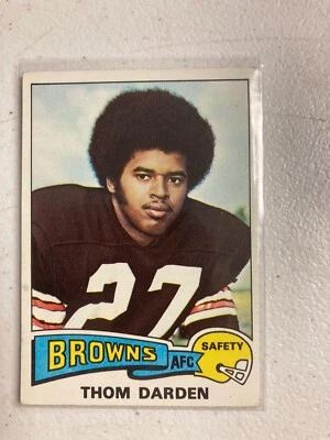 1975 topps football #342 thom darden cleveland browns - Image 1 of 2