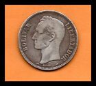 Venezuela  Coin "Fuerte" 5 Bolivares Bs 1912 Silver .900 37.2mm 25gr. KM#24