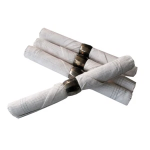 Juego de 4 manteles individuales de algodón Maria con servilletas y servilleteros blancos - Imagen 1 de 3