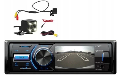 JVC KD-X560BT Autoradio Bluetooth MP3 USB AUX LCD 3 Zoll TFT + Rückfahrkamera - Bild 1 von 4