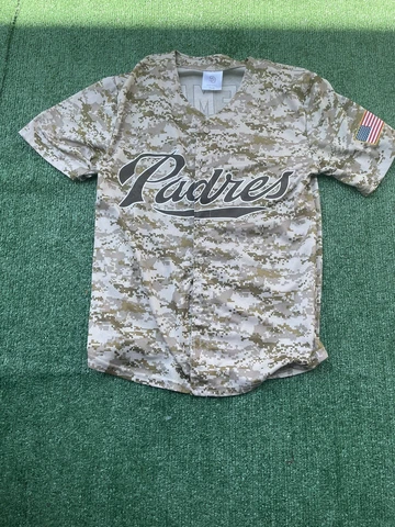 San Diego Padres Kemp #27 Army Camo Padres Jersey SD Padres Small Petco Park Cover