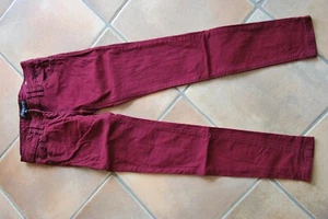 Jeanshose Gr. 34K C&A bordeauxrot - Bild 1 von 1