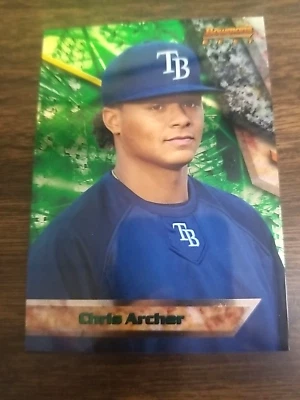 CHRIS ARCHER 2011 BOWMAN'S BEST CARD BBP-59 TAMPA BAY RAYS(PROSPECT CHROME) - Image 1 of 2