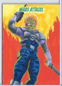 Mars Attacks Uprising Sketch Card Jason Chalker Creator Variation STC - Picture 1 of 2