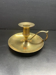 Soild Brass Candle Stick Holder - Picture 1 of 3