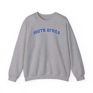 South Africa Sweatshirt Gifts Crew Neck Shirt Long Sleeve Men - Picture 1 of 5