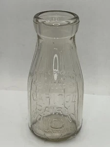 Capitol Dairy Company Embossed Half Pint Milk Bottle - Chicago, ILL IL - Picture 1 of 24